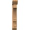 Ekena Millwork Balboa Slat Smooth Bracket w/ Offset Brace, Western Red Cedar, 7 1/2"W x 36"D x 48"H BKT0806X36X48BOA06SWR - alternate 3
